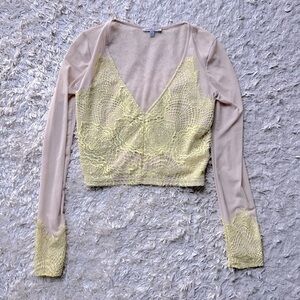 Sheer lace longsleeve